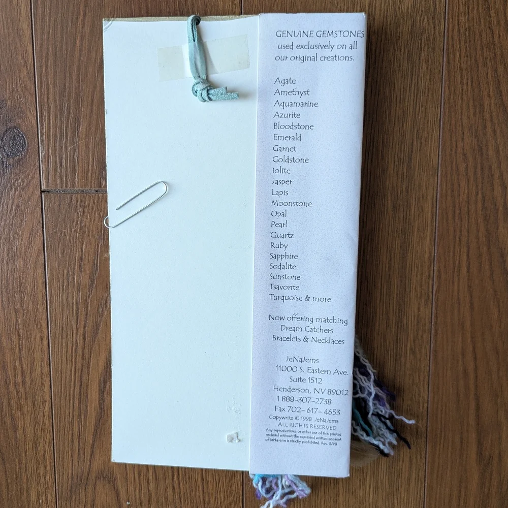 Handcrafted Dream Catcher with Blue and Purple Accents